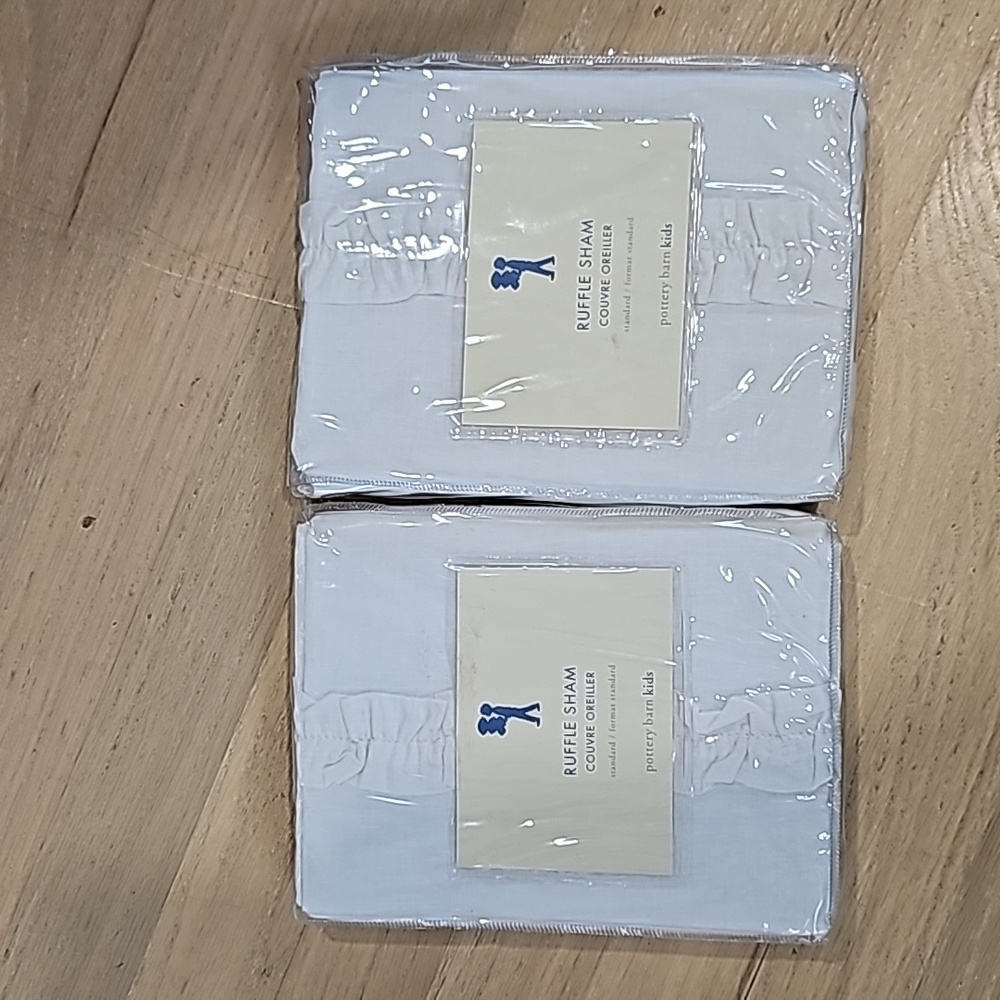 Set of 2 ruffle shams from pottery barn kids